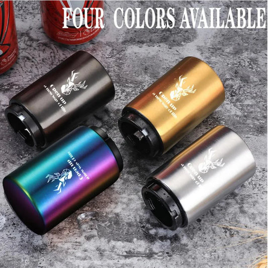 Bottle Opener (Multi-Color),1 PC Stainless Steel Automatic Push Down Quick To Open Small Portable Bottle Cap Openers